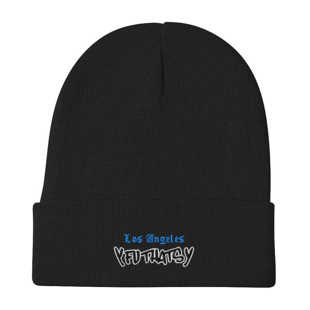 Los Angeles Y FU THATS Y (L.A) Embroidered Beanie