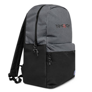 Anarchy Y FU THATS Y Embroidered Champion Backpack